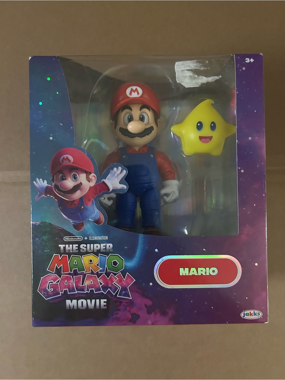 Mario Figure with Yellow Star - The Super Mario Galaxy Movie Licensed Toy
